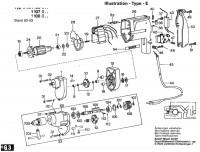 Bosch 0 601 107 003  Drill 220 V / Eu Spare Parts